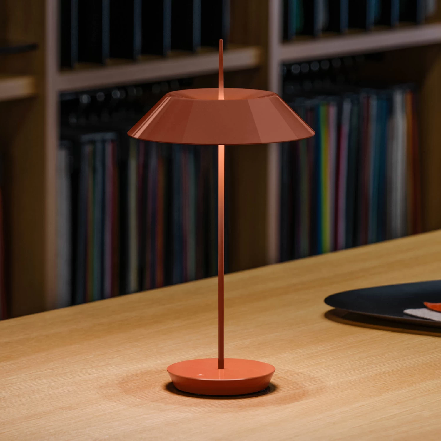 Vibia Mayfair Mini Lampe, Batterie, Brun Rouge 1 Vibia Mayfair Mini Lampe, Batterie, Brun Rouge