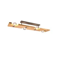 Plafonnier Tailor En Bois à 4 Lampes