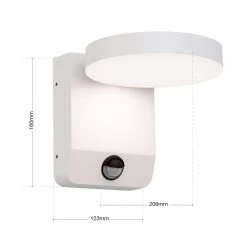 Applique D’extérieur LED Hendryk, Capteur, Blanche -Déco Lumière Soldes 10002100 4