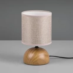 Lampe à Poser Luci, Beige/aspect Bois -Déco Lumière Soldes 10002737 3