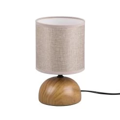Lampe à Poser Luci, Beige/aspect Bois -Déco Lumière Soldes 10002737 4