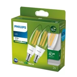 Philips LED E14 B35 2,3 W 485 lm 3 000 K X2