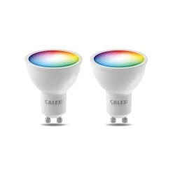 Calex Smart Réflecteur LED GU10 4,9 W RVB CCT X2