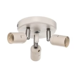 Euluna Tibu Plafonnier, Tissu, Ø50 cm, Cappuccino -Déco Lumière Soldes 10011219 7