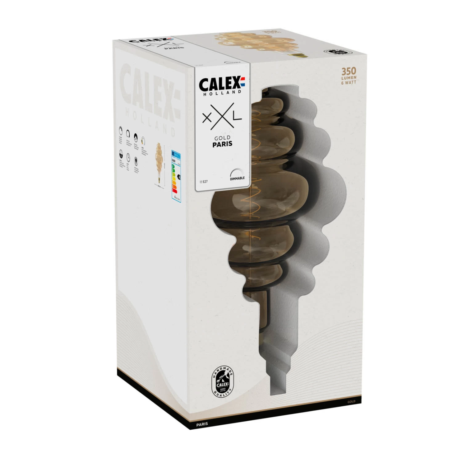 Calex Paris Ampoule LED E27 6 W 1 800 K Dim Titane 3 Calex Paris Ampoule LED E27 6 W 1 800 K Dim Titane – Image 3