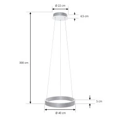 Arcchio Answin Suspension LED 26,4 W Argentée -Déco Lumière Soldes 10011534 3