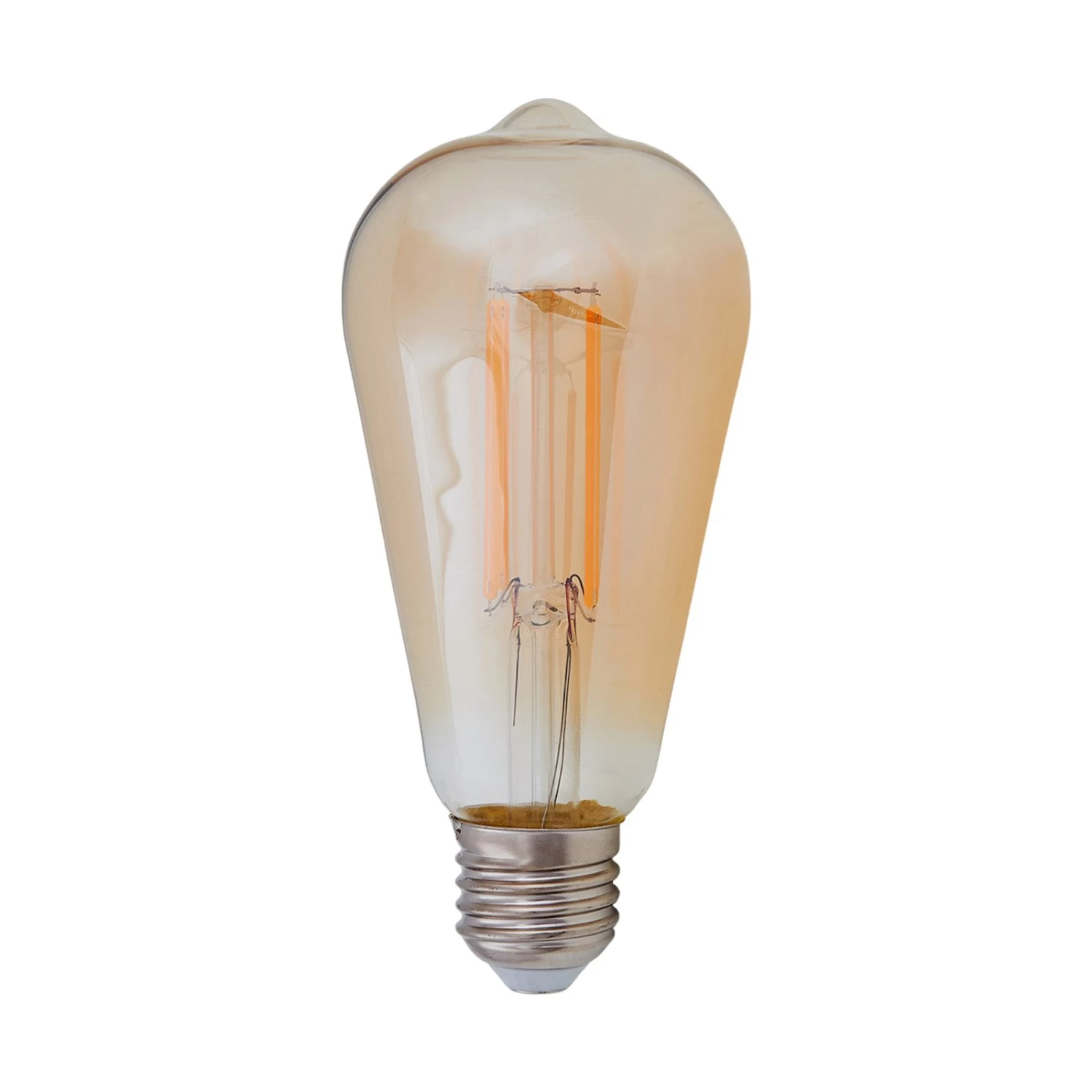 E27 Ampoule Rustique LED 6W 500lm Ambre 1 800K X2 2 E27 Ampoule Rustique LED 6W 500lm Ambre 1 800K X2 – Image 2
