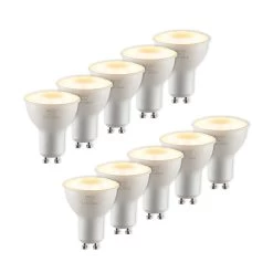 Réflecteur LED GU10 8 W 3 000 K 120° X10