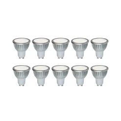 Réflecteur LED HT GU10 5 W 830 85° X10