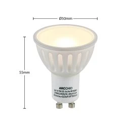 Arcchio Réflecteur LED GU10 100° 7 W 3 000 K X2 -Déco Lumière Soldes 10011977 3