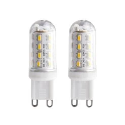 Ampoule LED Tube G9 3 W 830 Transparente X2