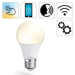 Hama WLAN Ampoule LED E27 A60 9 W RGBW Dim Opale
