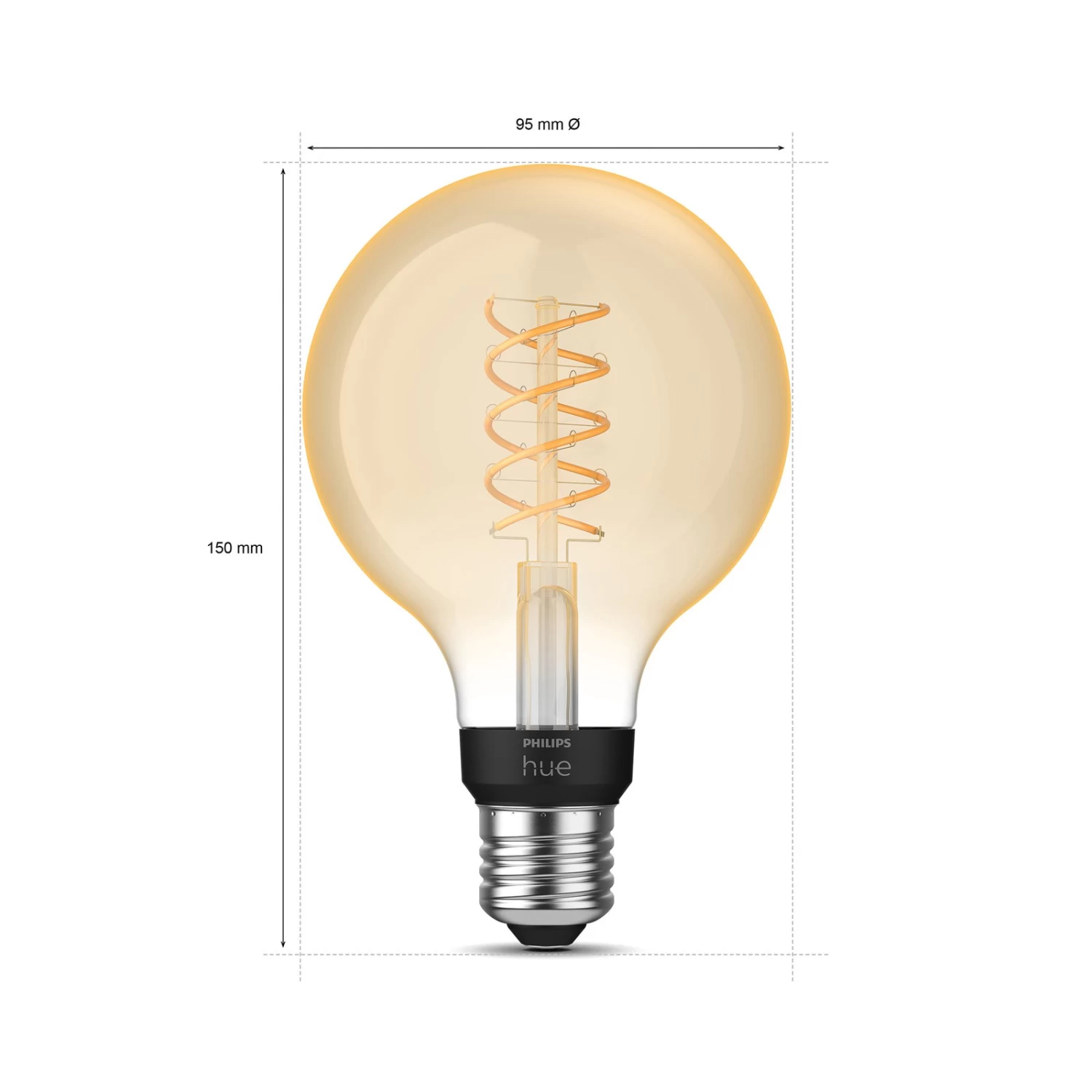 Philips Hue White Ampoule Fil Globe G93 E27 7,2 W 7 Philips Hue White Ampoule Fil Globe G93 E27 7,2 W – Image 7