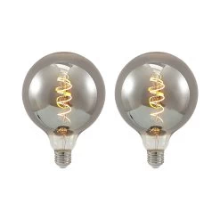 Lucande LED E27 G125 4 W 1 800 K Dim Fumée X2