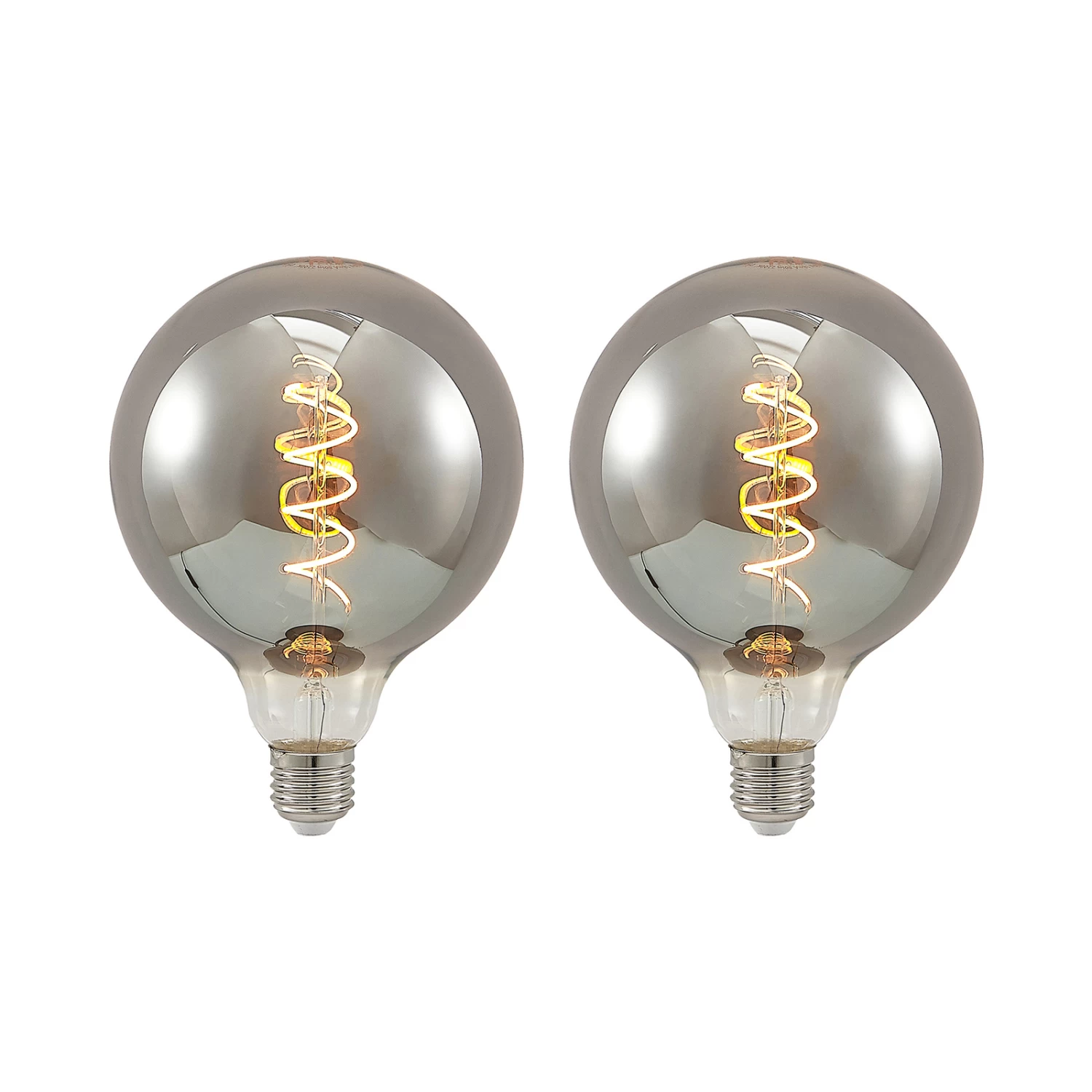 Lucande LED E27 G125 4 W 1 800 K Dim Fumée X2 1 Lucande LED E27 G125 4 W 1 800 K Dim Fumée X2