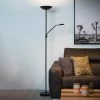 Lampadaire Indirect LED Zenith Liseuse LED, Noir
