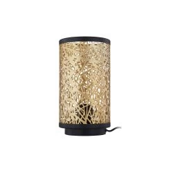 Lindby Yonah Lampe à Poser Métal Noire Dorée -Déco Lumière Soldes 10012894 2