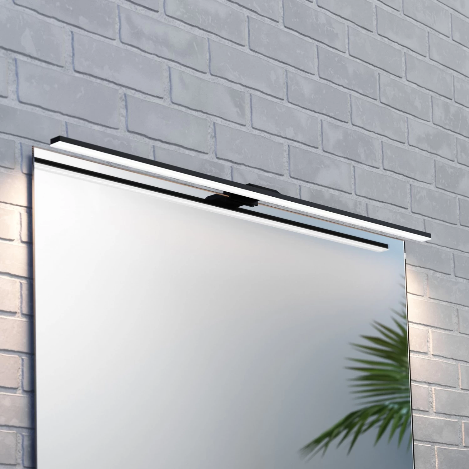 Applique Miroir LED Triga IP44 Noire 80cm 4 000K 2 Applique Miroir LED Triga IP44 Noire 80cm 4 000K – Image 2