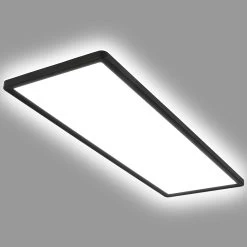 Panneau LED Slim 58x20 cm On/off 4 000 K Noir -Déco Lumière Soldes 10013615 4
