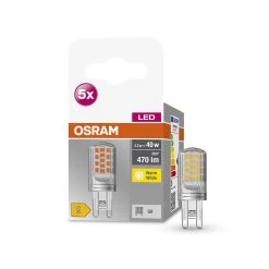 OSRAM Base PIN LED Broche G9 4,2 W 470 lm X5 -Déco Lumière Soldes 10013635 3