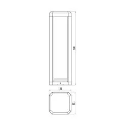 Luminaire Pour Socle LED Rubkat, Gris, H50 cm -Déco Lumière Soldes 10014315 4