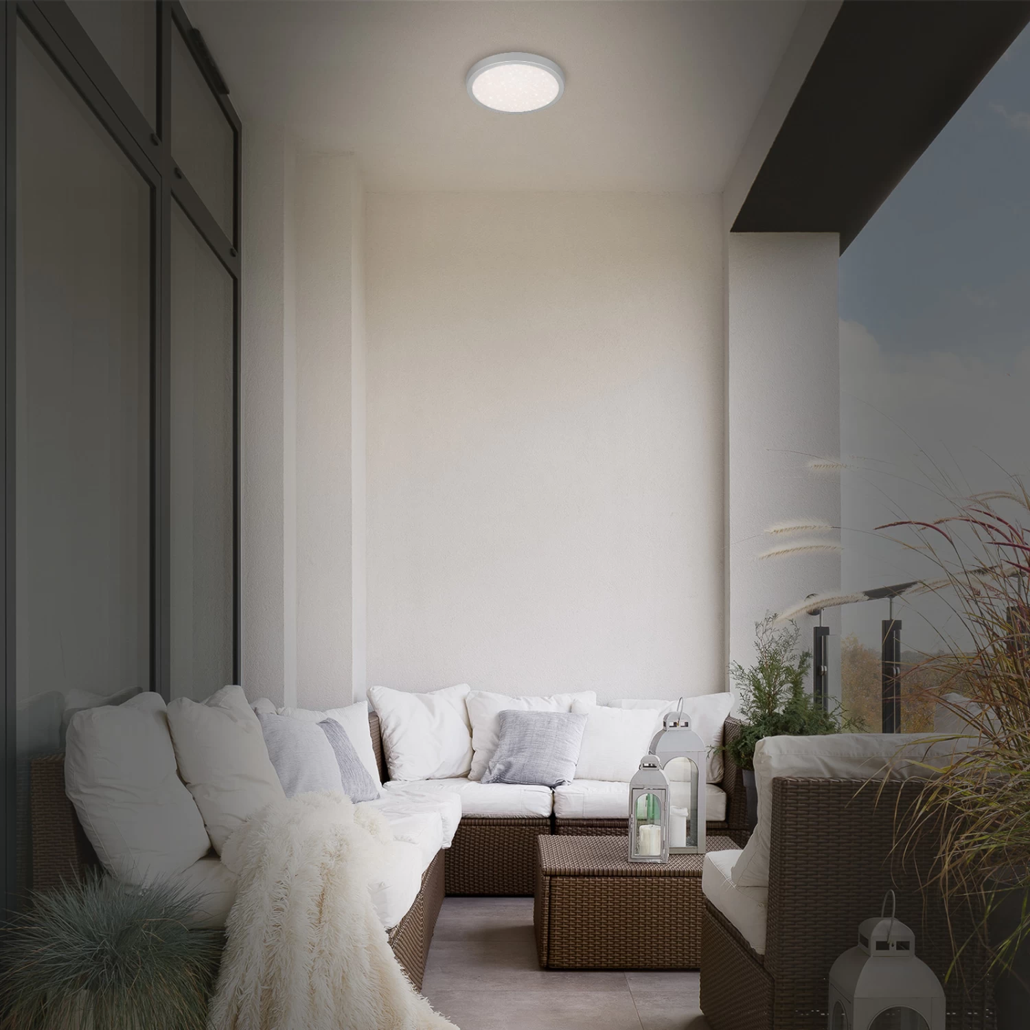 Plafonnier LED Runa, Ciel étoilé, Blanc 2 Plafonnier LED Runa, Ciel étoilé, Blanc – Image 2