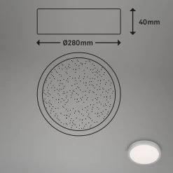 Plafonnier LED Runa, Ciel étoilé, Blanc 8 Plafonnier LED Runa, Ciel étoilé, Blanc -Déco Lumière Soldes 10015596 3