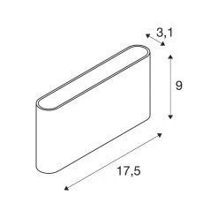 SLV Oval Applique Up/down CCT 17,5 cm Noire 10 SLV Oval Applique Up/down CCT 17,5 cm Noire -Déco Lumière Soldes 10016145 4