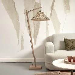 GOOD & MOJO Tahiti Lampadaire, Naturel/noir