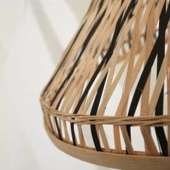 GOOD & MOJO Tahiti Lampadaire, Naturel/noir -Déco Lumière Soldes 10016715 4