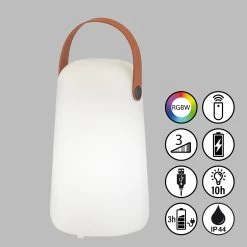 Lampe Batterie LED Collgar, Blanche, Hauteur 21 cm -Déco Lumière Soldes 10017097 2