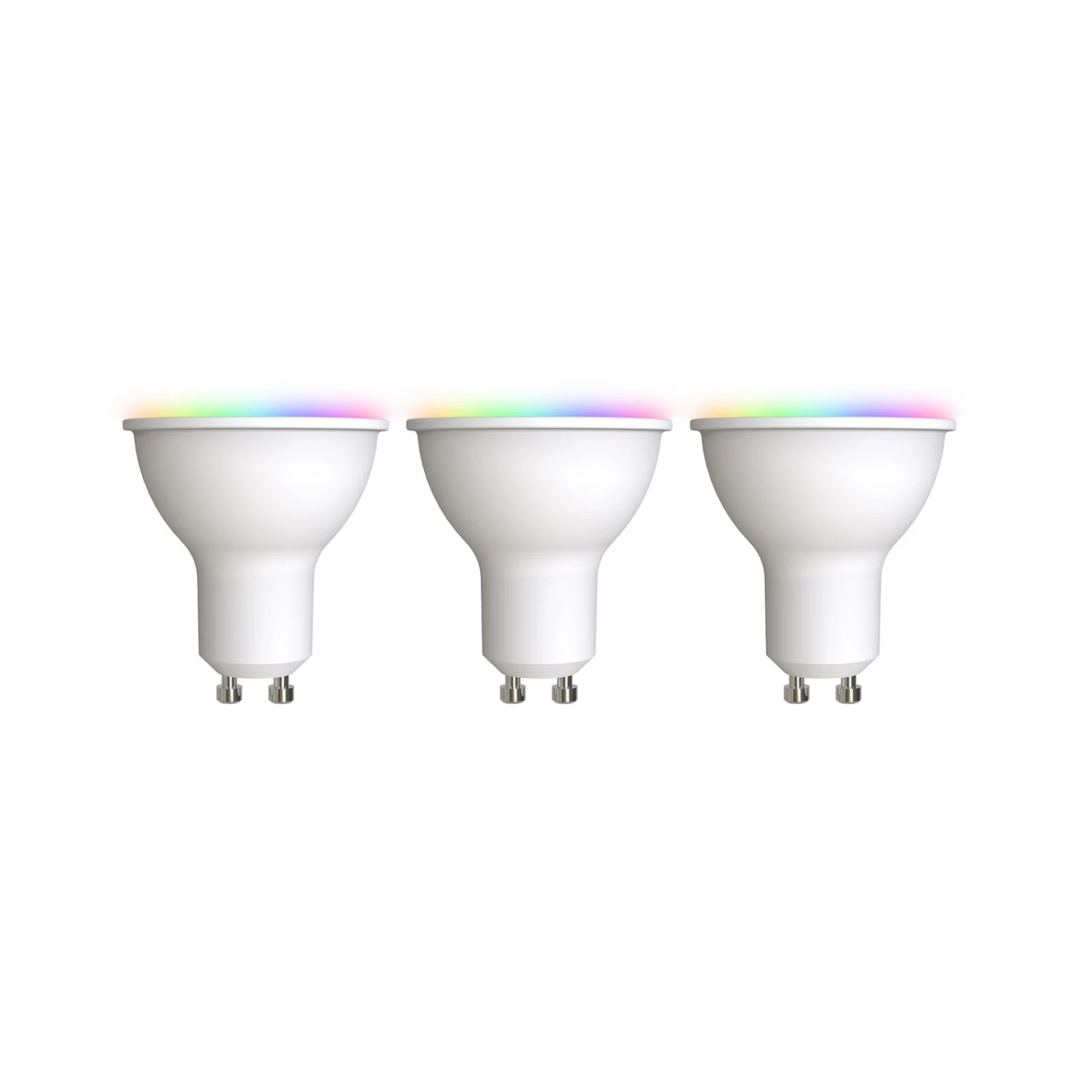 Prios LED-GU10 Plastique 4,7W RGBW WiFi Opale 3x 1 Prios LED-GU10 Plastique 4,7W RGBW WiFi Opale 3x