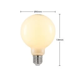 Ampoule LED E27 8W 2 700K G95 Globe Opale 2x 7 Ampoule LED E27 8W 2 700K G95 Globe Opale 2x -Déco Lumière Soldes 10018152 2