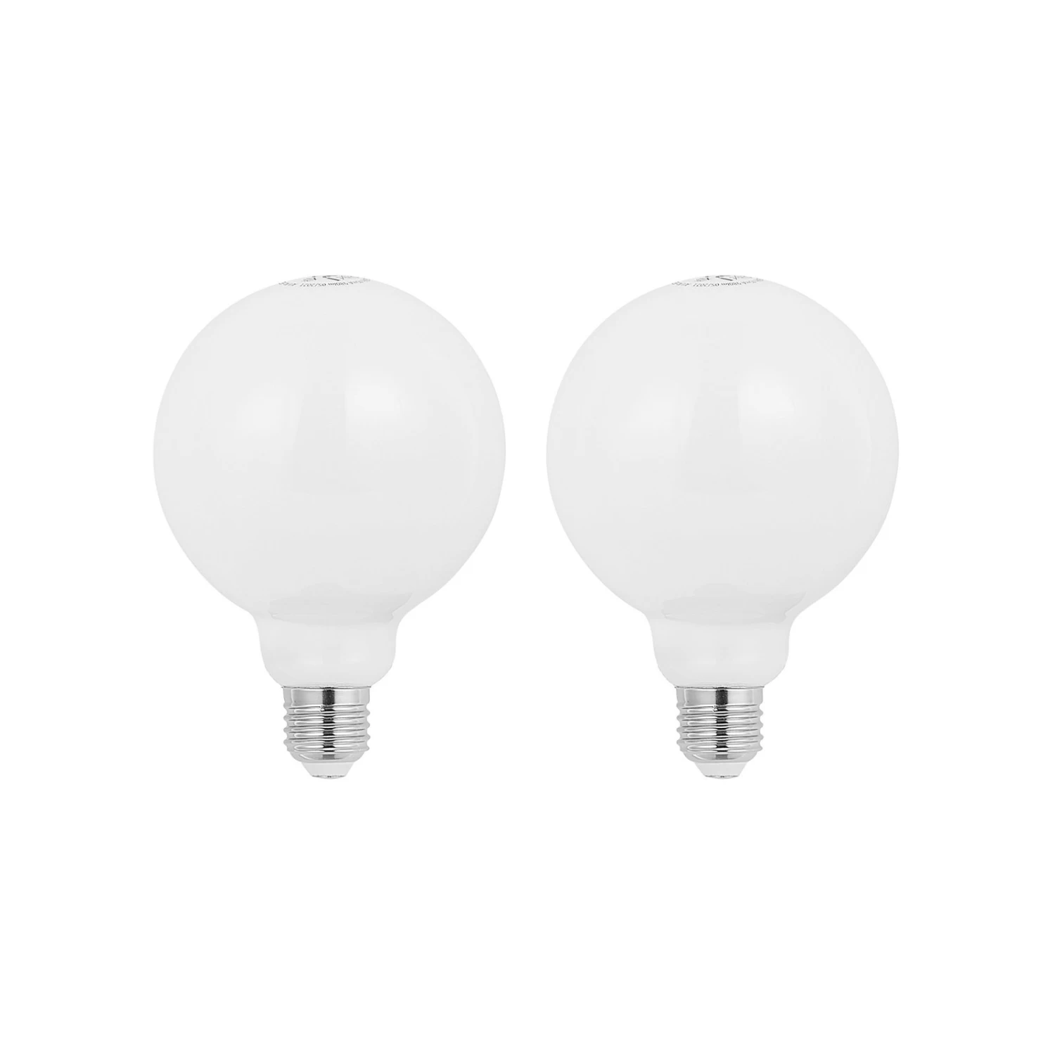 Ampoule LED E27 8W 2 700K G95 Globe Opale 2x 1 Ampoule LED E27 8W 2 700K G95 Globe Opale 2x