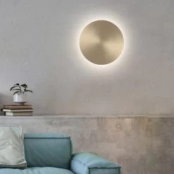 Applique Murale LED Akku Puntua Ø 25cm Laiton Mat -Déco Lumière Soldes 10018169 2