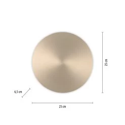 Applique Murale LED Akku Puntua Ø 25cm Laiton Mat -Déco Lumière Soldes 10018169 4