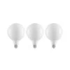 Ampoule LED E27 6W 2 700K G125 Dimmable Opale 3x
