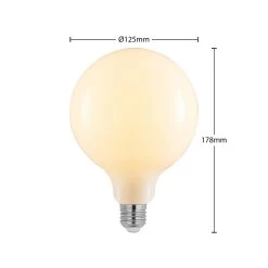 Ampoule LED E27 6W 2 700K G125 Dimmable Opale 3x -Déco Lumière Soldes 10018207 2