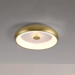 Plafonnier LED Vertigo, CCT, Ø 46,5 cm, Laiton