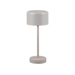 Lampe De Table LED Jeff Avec Batterie, Gris Ultime