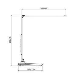 Aluminor Sandra Lampe à Poser LED Horloge, Noire -Déco Lumière Soldes 1065101 5