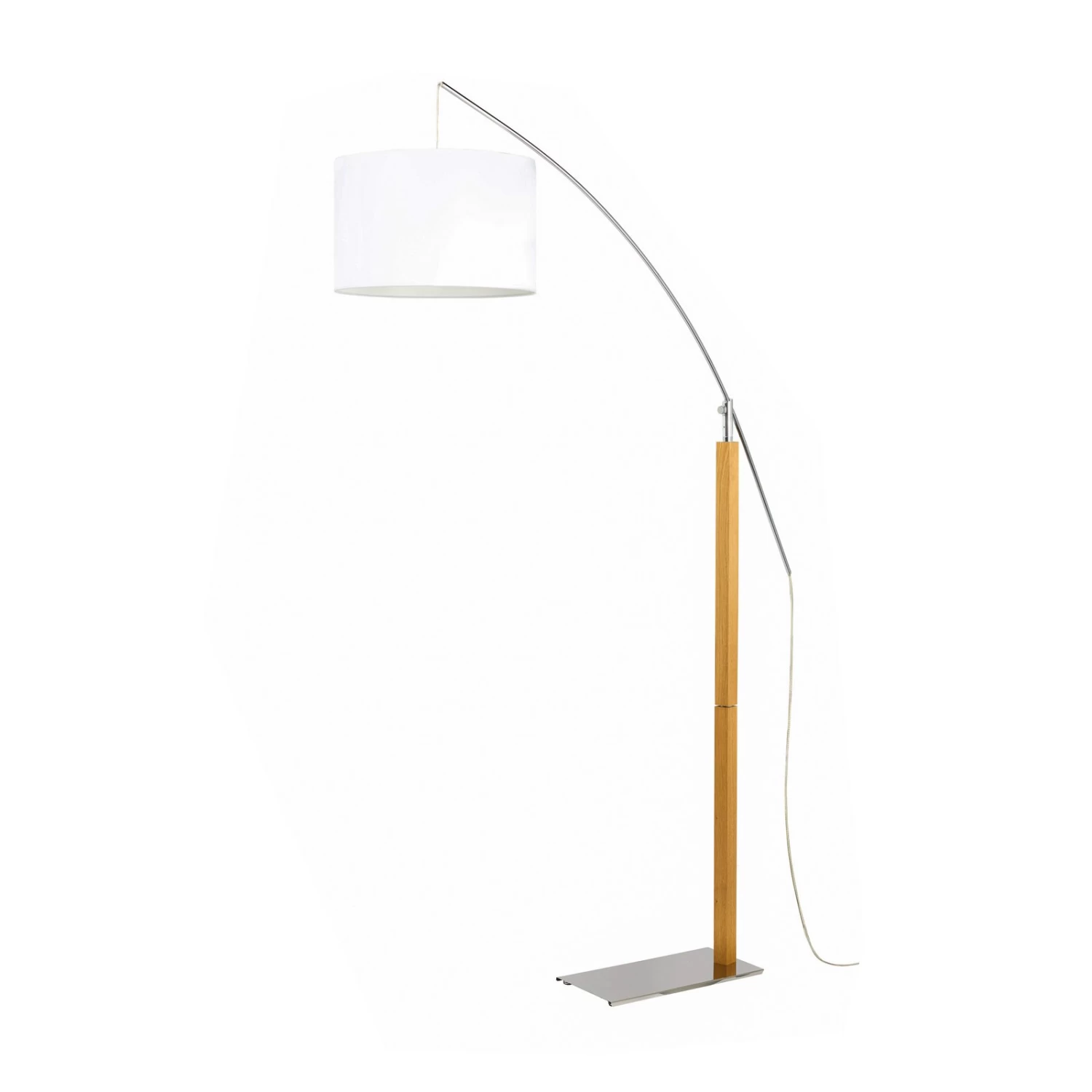 Aluminor Rainbow Lampadaire Chêne Clair/chromé 3 Aluminor Rainbow Lampadaire Chêne Clair/chromé – Image 3