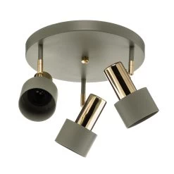 Spot Pour Plafond Destin, à 3 Lampes, Vert/laiton 12 Spot Pour Plafond Destin, à 3 Lampes, Vert/laiton -Déco Lumière Soldes 1089085 3