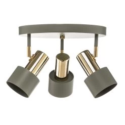 Spot Pour Plafond Destin, à 3 Lampes, Vert/laiton 14 Spot Pour Plafond Destin, à 3 Lampes, Vert/laiton -Déco Lumière Soldes 1089085 5