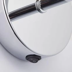 BRILLIANT Applique Relax En Bronze Et Chromé -Déco Lumière Soldes 1509619 4