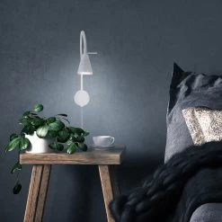 Applique LED 2082 Avec élément Mural, Blanche -Déco Lumière Soldes 1510470 5