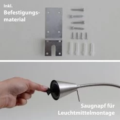 Applique LED 2080 Pour Montage Près Du Lit, Nickel -Déco Lumière Soldes 1510488 5