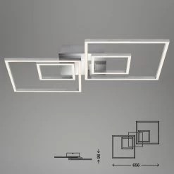 Plafonnier LED Frames 2 Petits Carrés Et 2 Grands -Déco Lumière Soldes 1510598 4