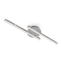 Plafonnier Rey Effet Scintillant, 2 Lampes, Chromé