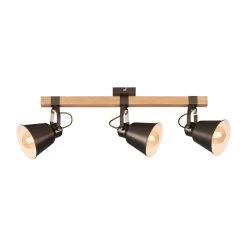 Plafonnier Talle Vintage, à Trois Lampes, Gris